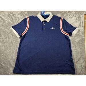 NWT Prince Pickleball‎ Men's Polo Shirt Blue Size XL Short Sleeve